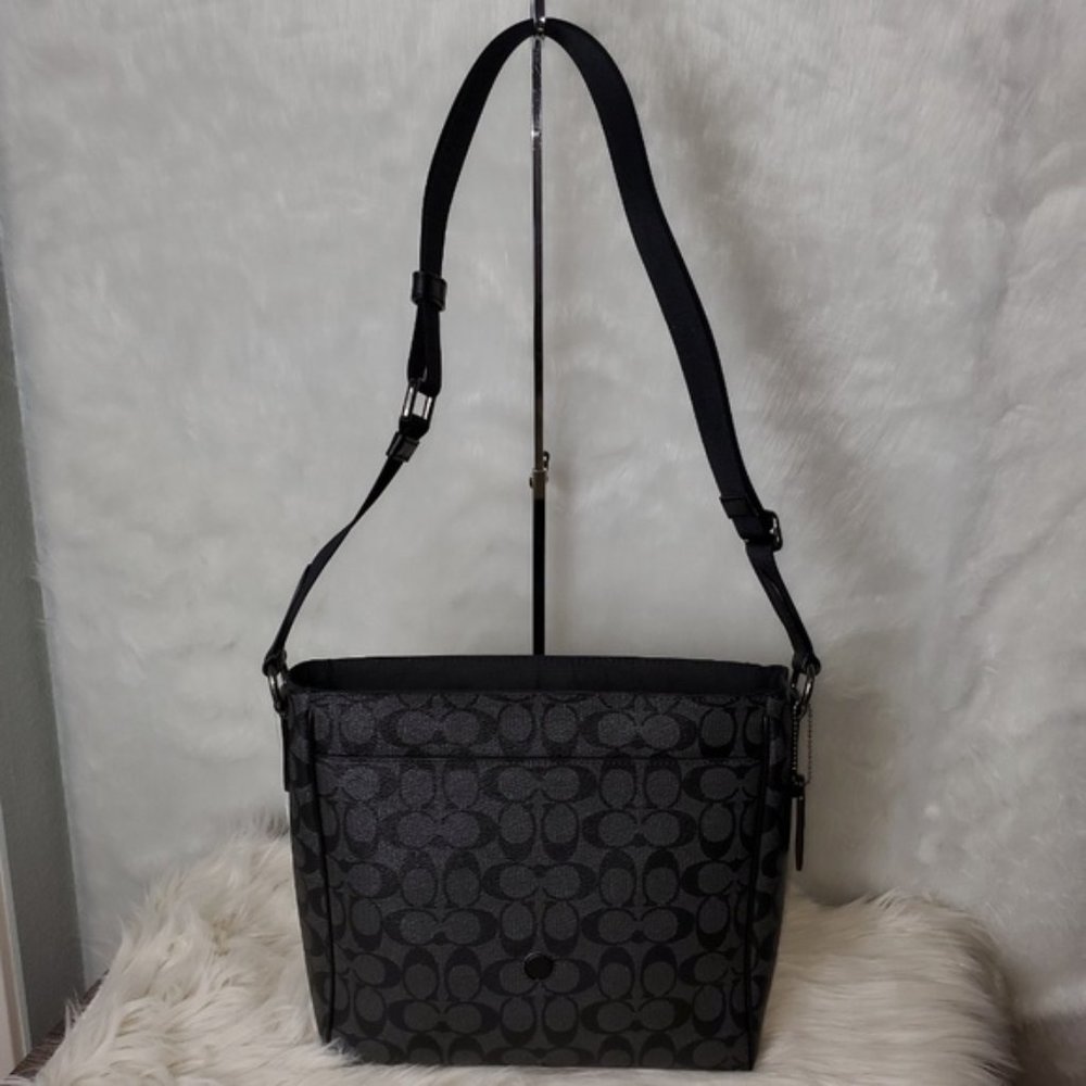 COACH HOUSTON MAP BAG IN SIGNATURE CANVAS - Picture 4 of 7